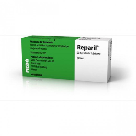 Reparil 20mg, 40 drażetek