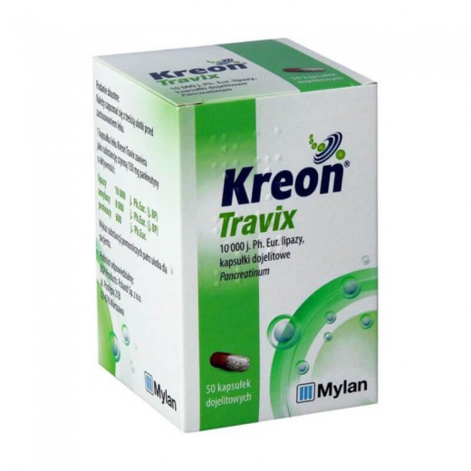 Kreon Travix 150mg, 50 kapsułek