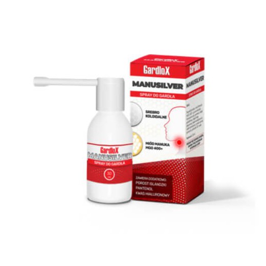 Gardlox Manusilver, Spray do gardła, 30ml