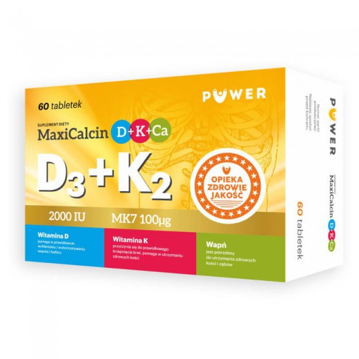 Maxicalcin D+K+Ca, 60 tabletek