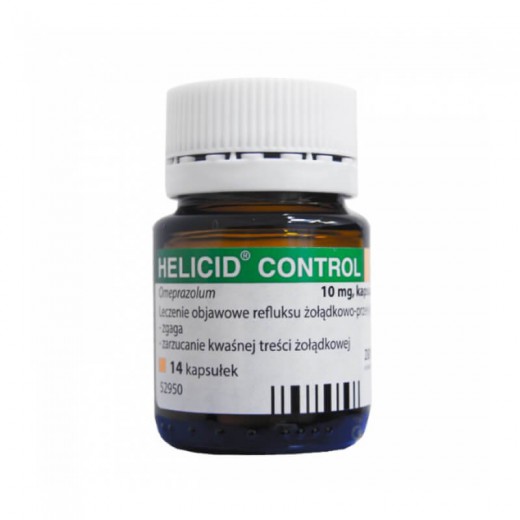 Helicid Control 10mg, 14 kapsułek