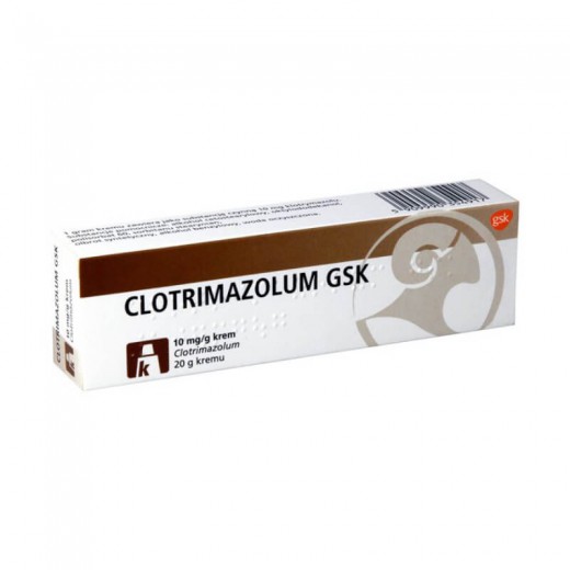 Clotrimazolum 10mg/g, GSK,  krem, 20g