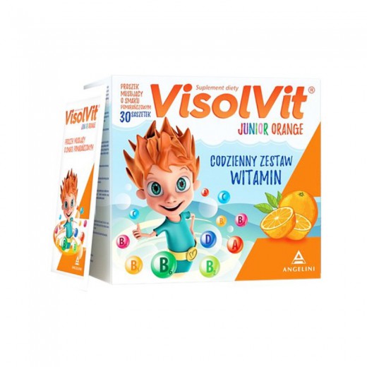 Visolvit Junior Orange, dla dzieci powyżej 3 lat, 30 saszetek