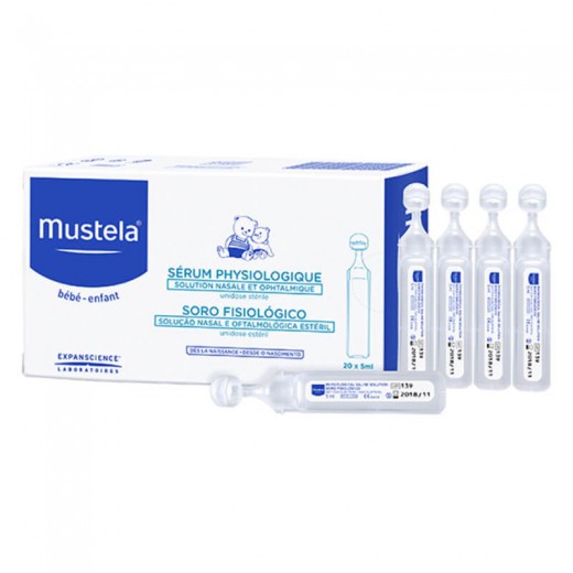MUSTELA Bebe Enfant, serum fizjologiczne, ampułki, 20x5ml