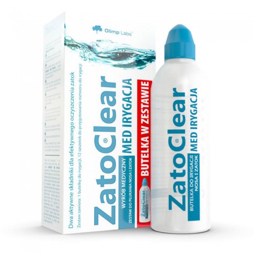 ZatoClear Med Irygacja, zestaw startowy, butelka + 12 saszetek