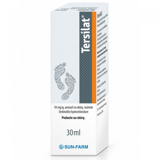Tersilat, roztwór 10mg/g, aerozol na skórę, 30ml