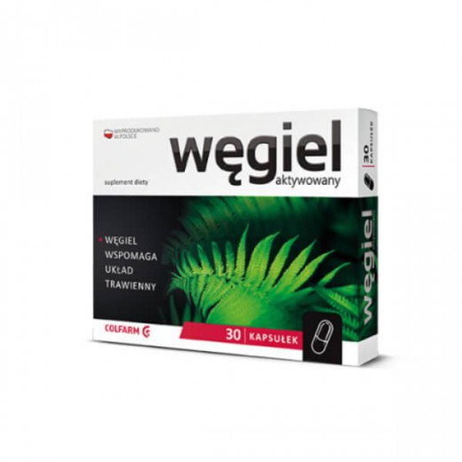Węgiel Aktywowany, 30 kapsułek