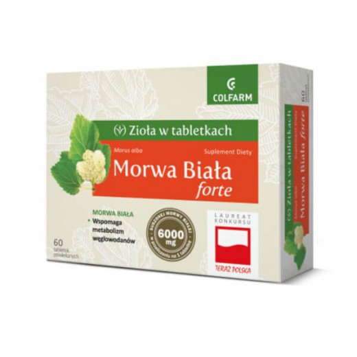 Morwa Biała forte, tabletki powlekane, 60 szt.