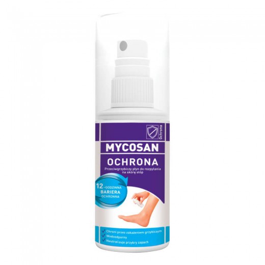 Mycosan Ochrona, przeciwgrzybiczy aerozol do stóp, 80ml