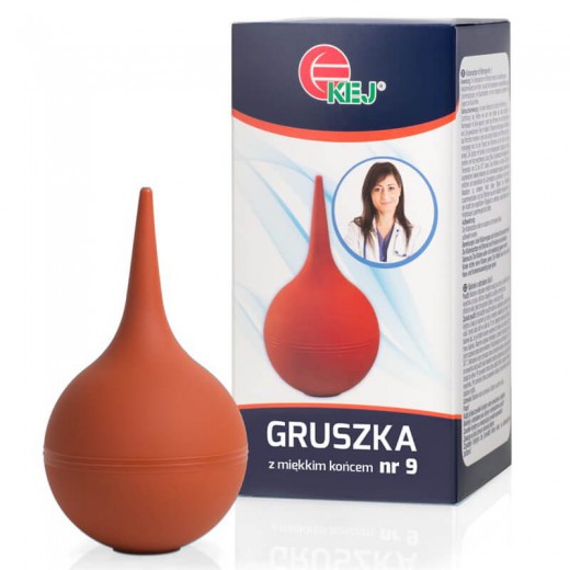 Gruszka z miękkim końcem do nosa i uszu nr 9, 1 sztuka