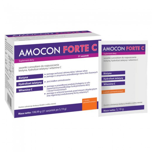 Amocon Forte C, smak pomarańczowy, 21 saszetek