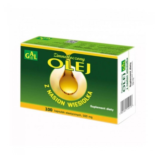 GAL, olej z wiesiołka, 100 kapsułek
