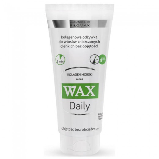 Wax Pilomax Daily, odżywka kolagenowa do włosów zniszczonych, cienkich i bez objętości, 200 ml