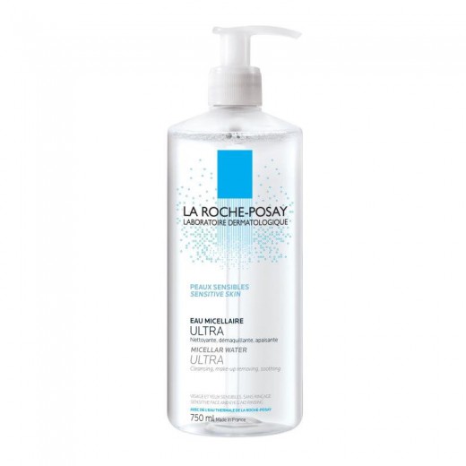 La Roche-Posay Ultra, płyn micelarny, skóra wrażliwa twarzy i oczu, 750 ml