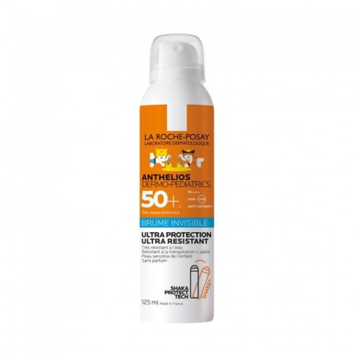 La Roche-Posay Anthelios Dermo-Pediatrics, niewidzialna mgiełka dla dzieci SPF50+, 125ml