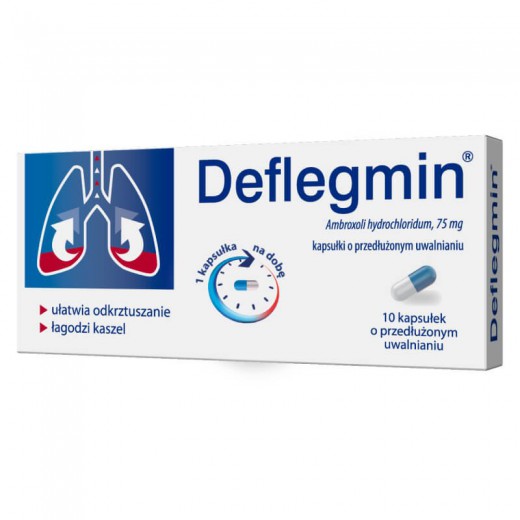 Deflegmin 75mg, 10 kapsułek