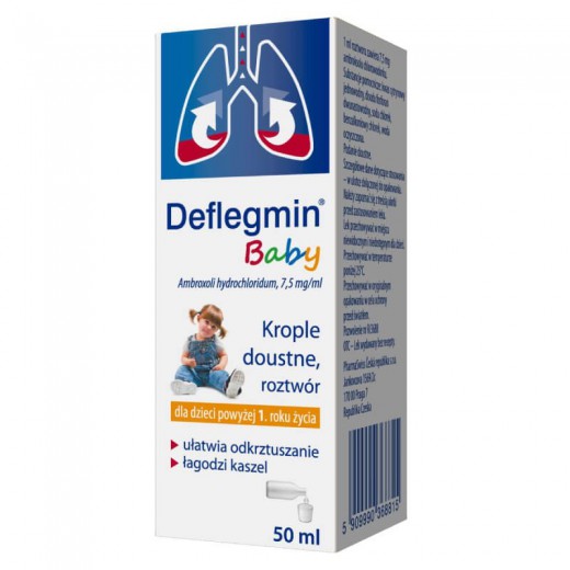 Deflegmin Baby 7,5mg/m, krople doustne, 50ml