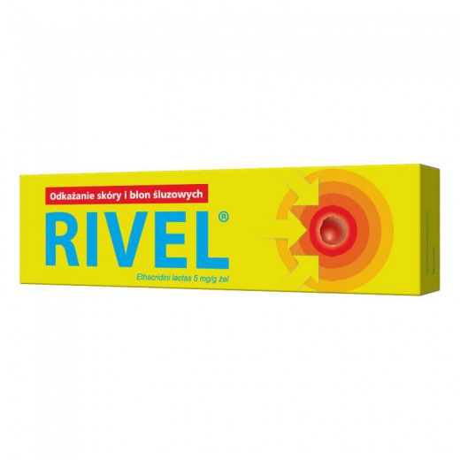 Rivel 5mg/g, żel odkażający, 30g