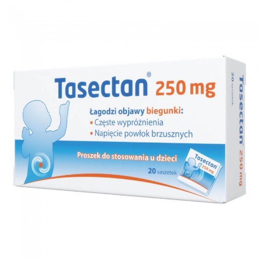 Tasectan 250mg, proszek do stosowania u dzieci, 20 saszetek