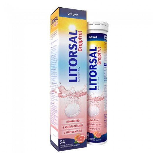 Zdrovit Litorsal Grejpfrut, 24 tabletki musujące