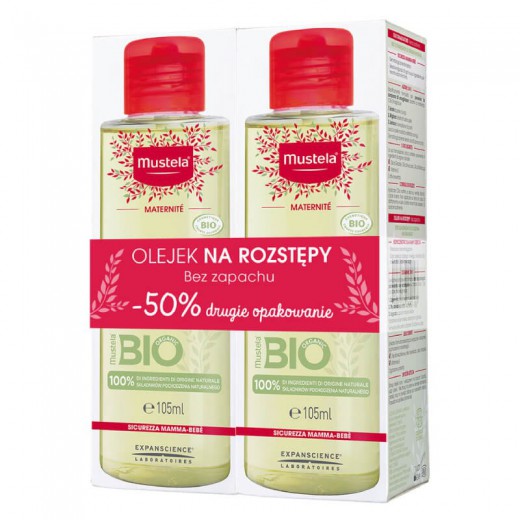 Zestaw MUSTELA Maternite, olejek na rozstępy, 2x105ml