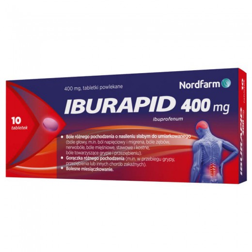 Iburapid 400 mg, 10 tabletek powlekanych