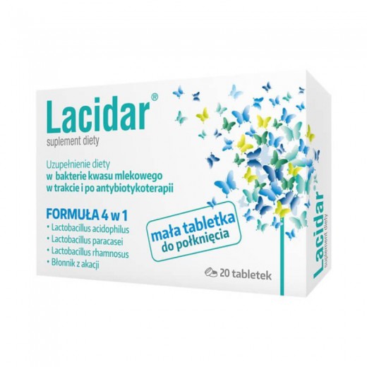Lacidar, 20 tabletek