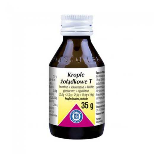 Krople żołądkowe T, krople doustne, roztwór, 35 g