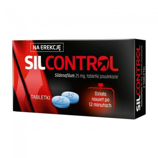 Silcontrol 25 mg, 4 tabletki powlekane