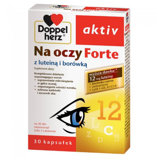 Doppelherz Aktiv, Na oczy Forte, 30 kapsułek