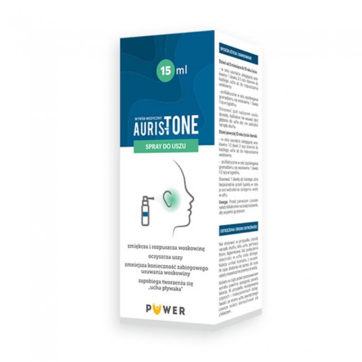 Auristone, spray do usuwania woskowiny, do uszu, 15 ml