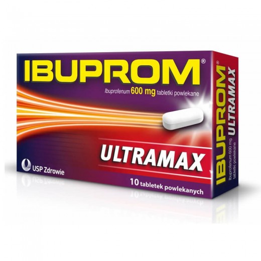 Ibuprom Ultramax 600 mg, 10 tabletek