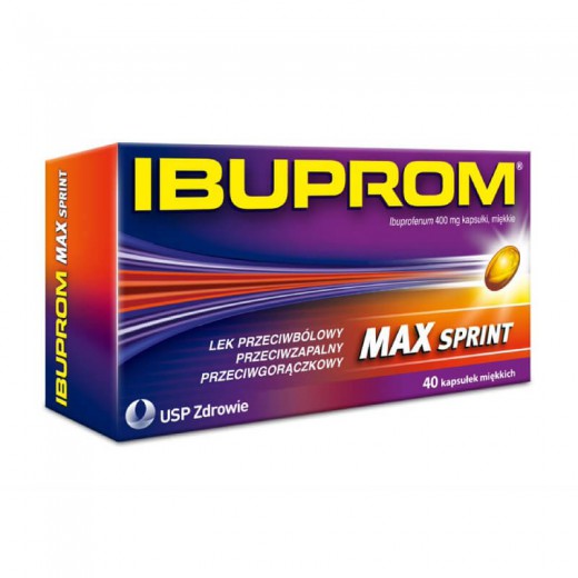 Ibuprom Max Sprint 400 mg, 40 kapsułek miękkich