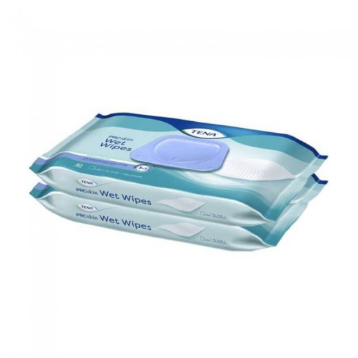 Tena, Wet Wipes, chusteczki nawilżane 3w1, duopack 2 x 48 sztuk