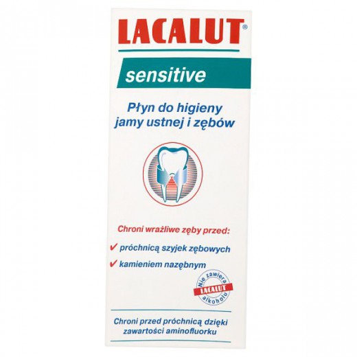 Lacalut Sensitive, płyn do płukania jamy ustnej, 300 ml