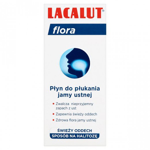 Lacalut Flora, płyn do płukania jamy ustnej, świeży oddech, 300 ml