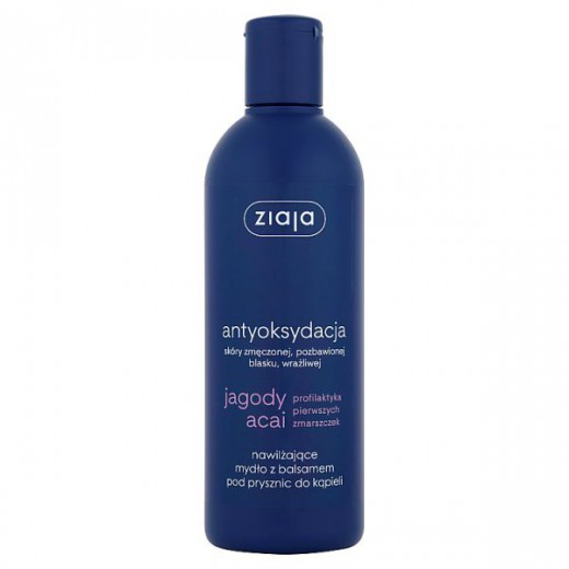 Ziaja Jagody Acai, nawilżający żel z balsamem pod prysznic, 300 ml