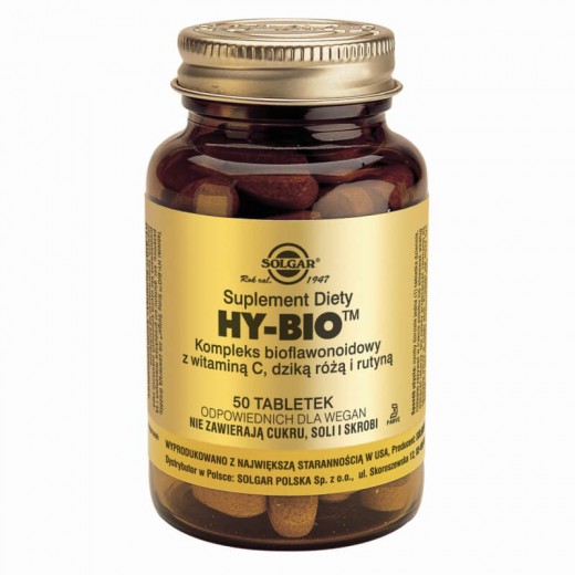 Solgar Hy-Bio kompleks bioflawonoidowy, tabletki, 50 szt.