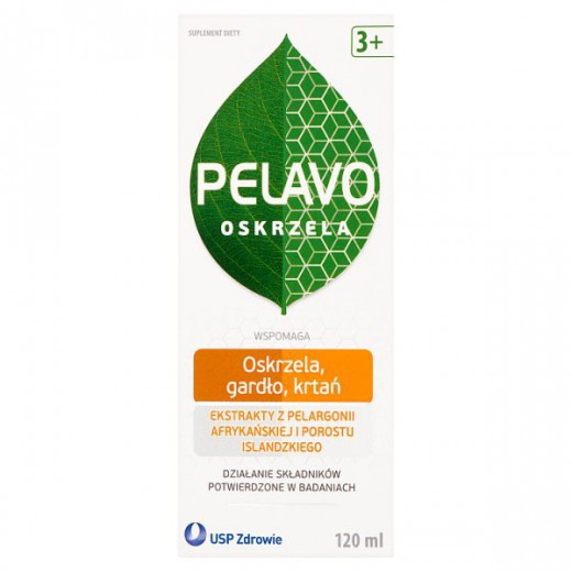 Pelavo Oskrzela, oskrzela, gardło, krtań, syrop dla dzieci powyżej 3.roku życia, 120ml