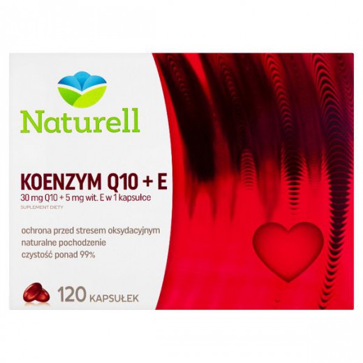 Naturell Koenzym Q10 + E, kapsułki, 120 szt.