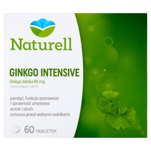 Naturell Ginkgo Intensive, 60 tabletek