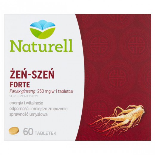 NATURELL, Żeń-szeń Forte, 60 tabletek