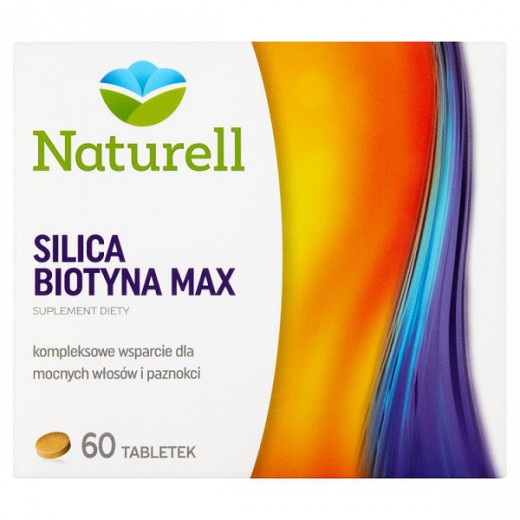 NATURELL, Silica Biotyna Max, 60 tabletek