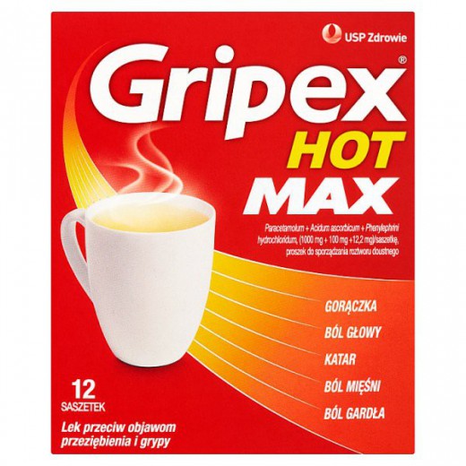 Gripex Hot MAX, 12 saszetek