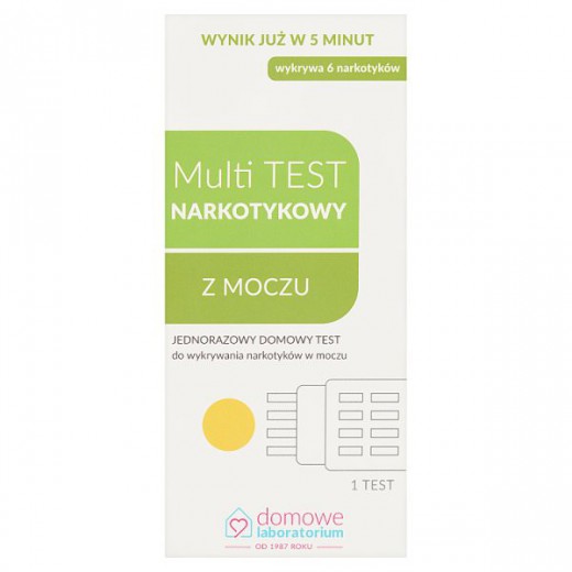 Test narkotykowy Multi, do wykrywania narkotyków w moczu, 1 zestaw