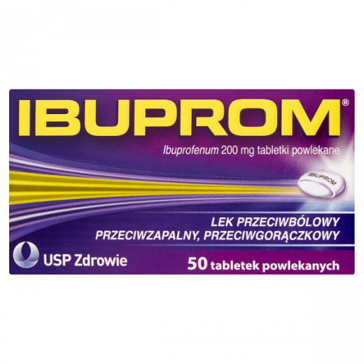 Ibuprom 200 mg, tabletki powlekane, 50 szt.