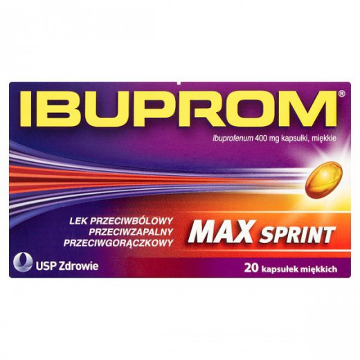 Ibuprom MAX Sprint 400 mg, 20 kapsułek miękkich