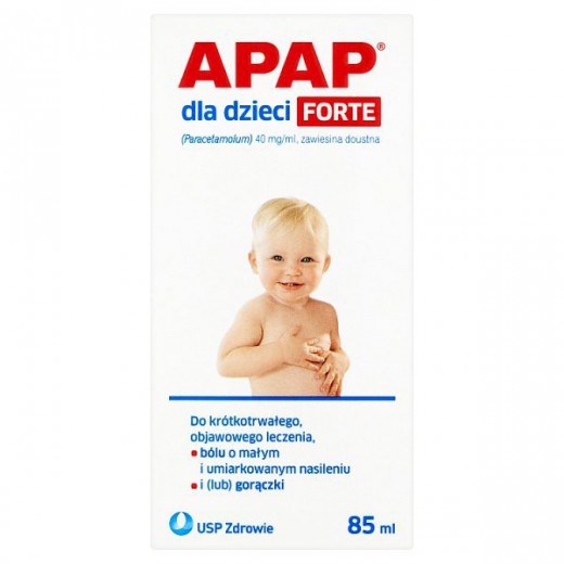 Apap dla dzieci Forte 40 mg/ ml, zawiesina doustna, 85 ml