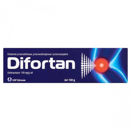 Difortan 100 mg/ g, żel, 100 g