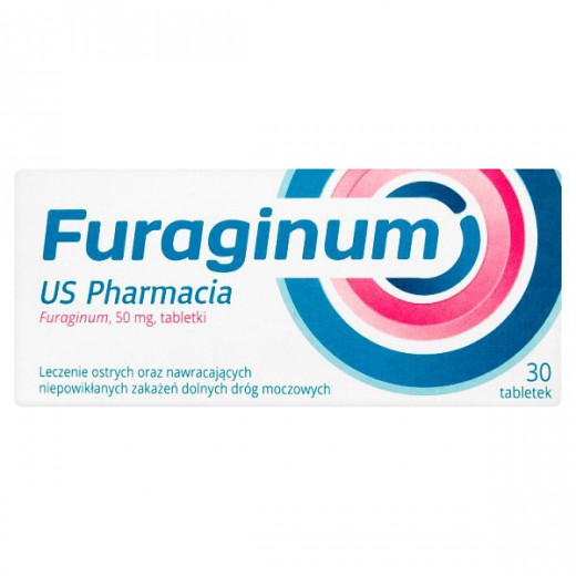 Furaginum US Pharmacia 50mg (dawniej UroIntima Furagi Active 50mg), 30 tabletek